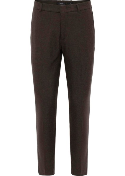 Kahve Yüksek Bel Klasik Erkek Pantolon indirimleri