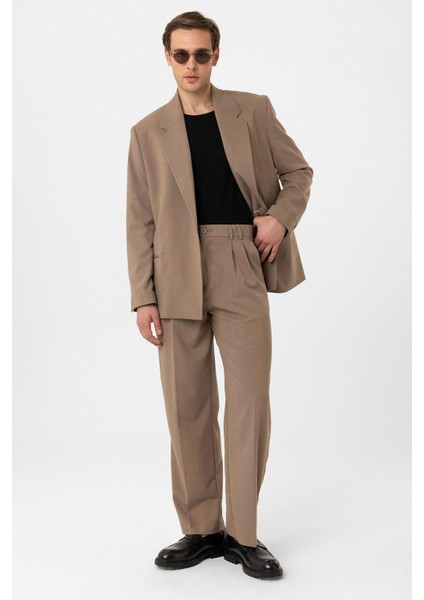 Vizon Çift Pileli Baggy Fit Erkek Pantolon fiyatları