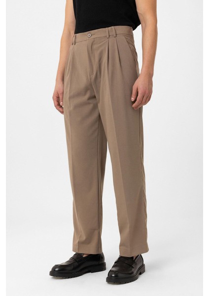 Vizon Çift Pileli Baggy Fit Erkek Pantolon modelleri