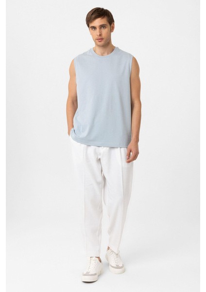 Bebe Mavi Relaxed Fit Erkek Kolsuz T-Shirt fiyatları