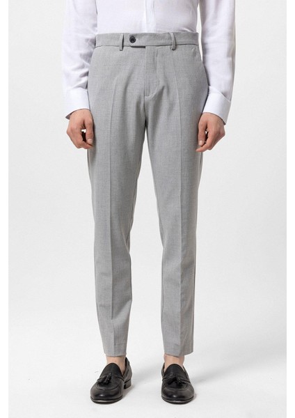 Açık Gri Erkek Kumaş Pantolon