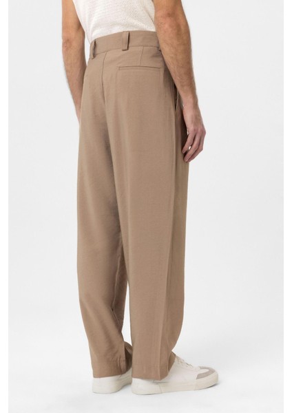 Vizon Pileli Baggy Fit Erkek Pantolon fırsatları