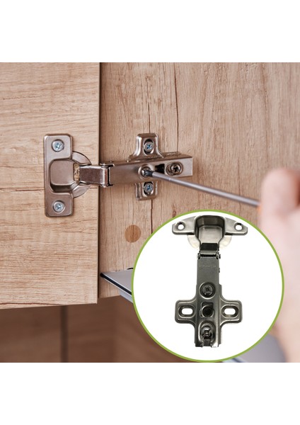 Düz Dolap Menteşesi - 4'lü Set | Dayanıklı & Şık Tasarım fiyatları