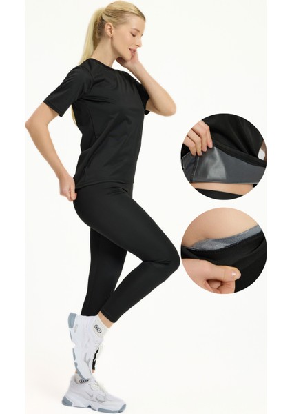 Termal Sauna Takım,yağ Yaktıran,terleten Tişört ve Kadın Tayt Termal Takım modelleri