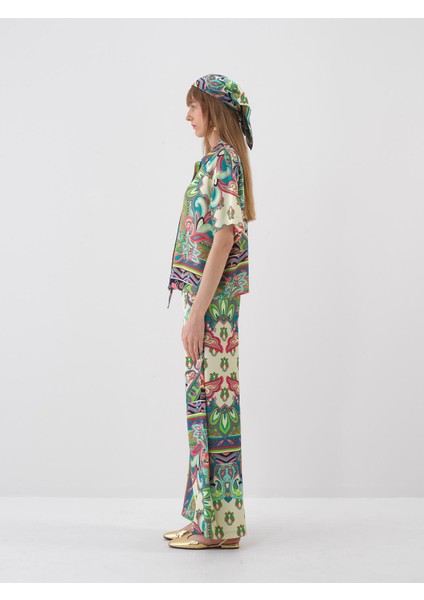 Kadın Yeşil Oversize Pantolon modelleri