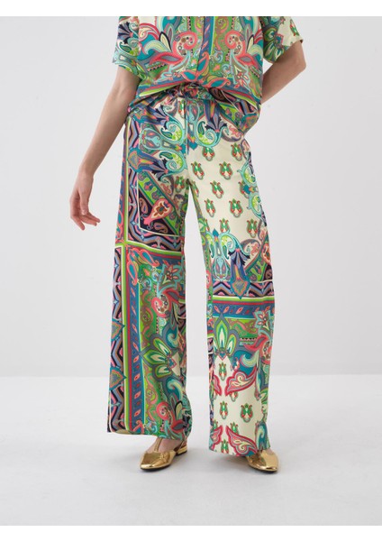 Kadın Yeşil Oversize Pantolon