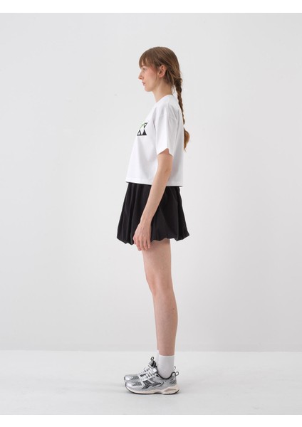 Kadın Beyaz Oversize Pamuklu Tişört modelleri