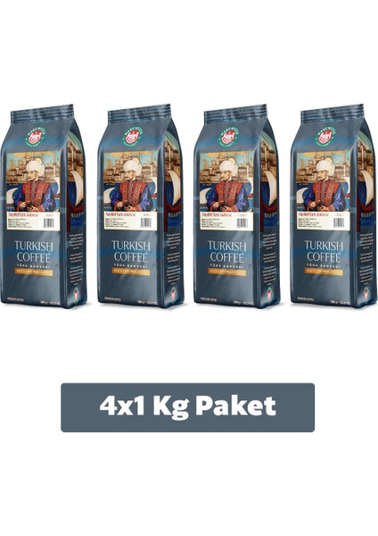 Nitelikli Türk Kahvesi 4x1 Kg. (Çekirdek)