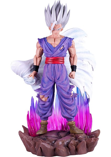 Dragon Ball Çevresel Beyaz Tanrı Goku Pelerin Modeli Bebek Süsleme El Modeli Hediye Yanabilir (Yurt Dışından)