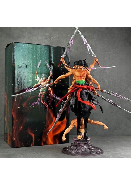 Hırsızlar Kralı Asura Sauron Üç Baş ve Altı Kol Anime El Modeli Süsler Heykel Hediye (Yurt Dışından)