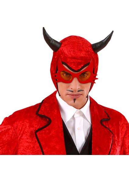 Kırmızı Renk Bıyık Tasarımlı Kedi Gözlüğü 19X11 cm (4172) modelleri