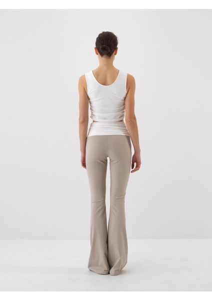 Kadın Beyaz Slim Fit Atlet