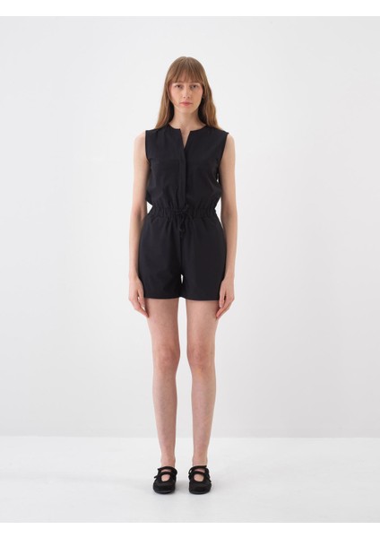 Siyah Regular Fit Tulum