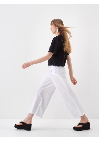 Kadın Siyah Oversize Pamuklu Bluz