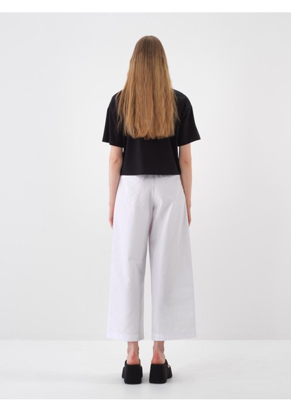 Kadın Siyah Oversize Pamuklu Bluz
