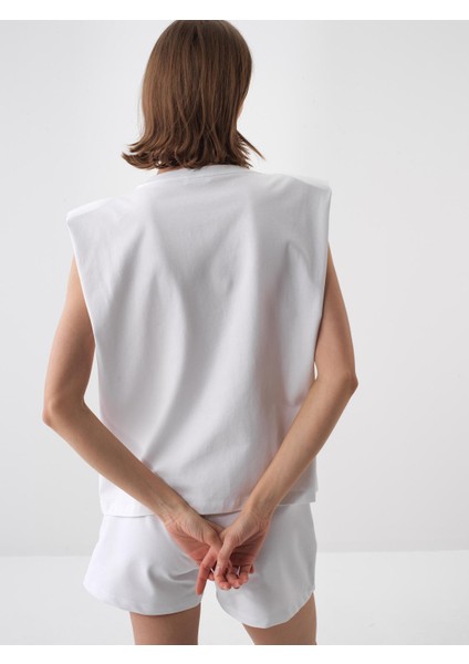 Kadın Beyaz Oversize Pamuklu Bluz indirimleri