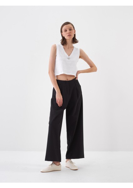 Beyaz Slim Fit Pamuklu Atlet