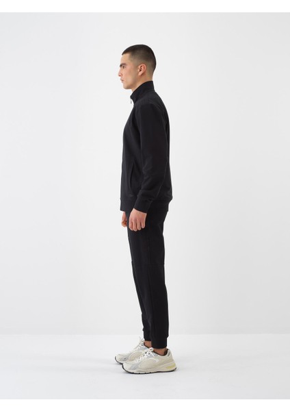 Siyah Regular Fit Pamuklu Sweat Pantolon