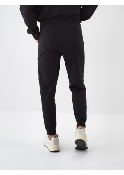 Siyah Regular Fit Pamuklu Sweat Pantolon