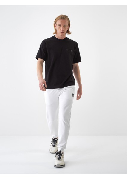 Erkek Siyah Regular Fit Pamuklu Tişört