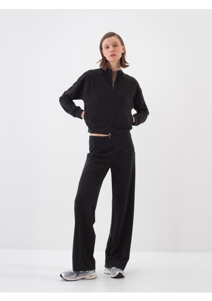 Siyah Oversize Modal Sweatmont