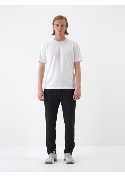 Erkek Beyaz Slim Fit Pamuklu Basic Tişört fiyatları