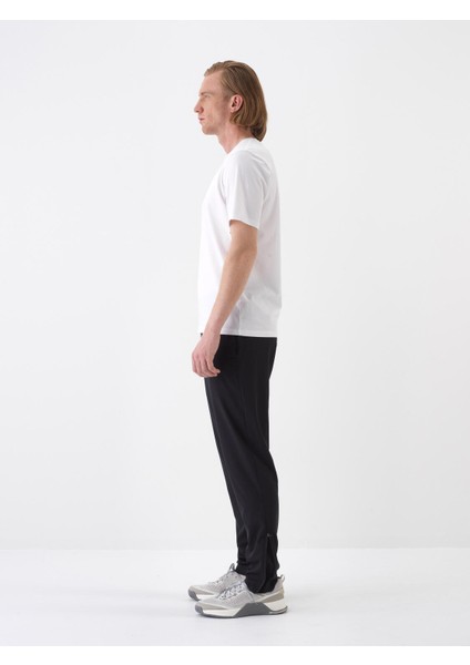 Erkek Beyaz Slim Fit Pamuklu Basic Tişört modelleri