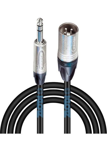 Neutrik-Klotz Xlr-Trs Hi-Fi Ses Hoparlör Jack Kablosu 1 Metre