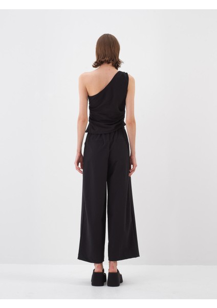 Kadın Siyah Regular Fit Bluz