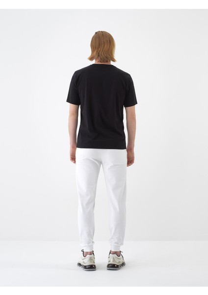 Erkek Siyah Slim Fit Pamuklu Basic Tişört indirimleri