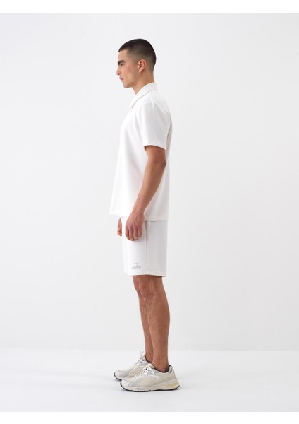 Erkek Beyaz Regular Fit Modal Polo Yaka Tişört fırsatları