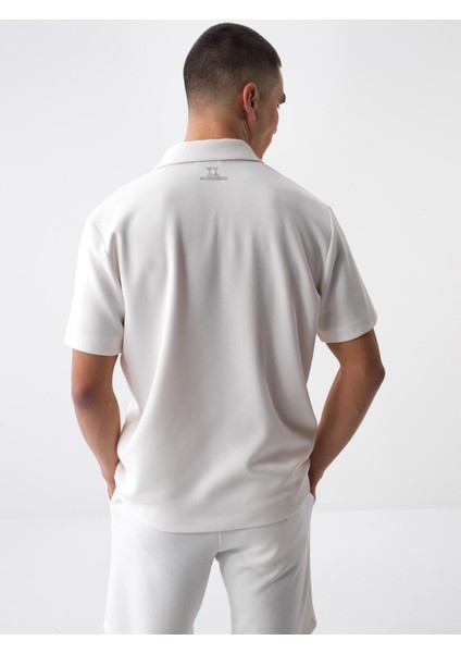 Erkek Beyaz Regular Fit Modal Polo Yaka Tişört indirimleri