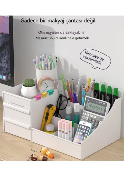 Minimalist Masaüstü Kozmetik Saklama Kutusu (Yurt Dışından)