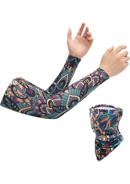 Yaz Uv Koruma Açık Spor Bisiklet Kol Maskesi (Yurt Dışından)