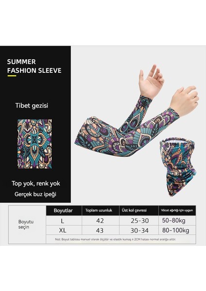 Yaz Uv Koruma Açık Spor Bisiklet Kol Maskesi (Yurt Dışından)