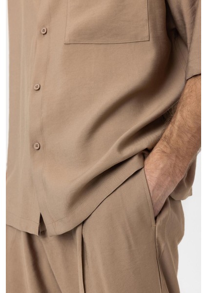 Vizon Relaxed Kısa Kollu Erkek Gömlek