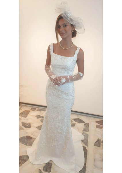 Özel Tasarım Beyaz Maxi Nikah Elbisesi &gelinlik fiyatları