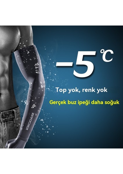 Yaz Anti-Uv Güneş Koruyucu Buz Ipek Kol Bisiklet El Maskesi Kollu (Yurt Dışından)