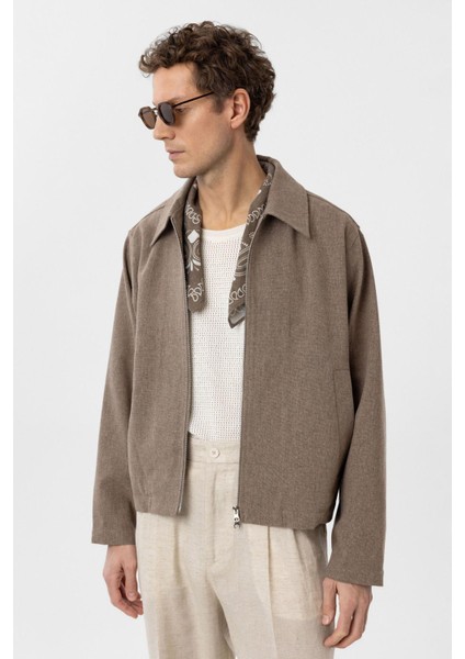 Kahve Mevsimlik Relax Fit Erkek Mont indirimleri