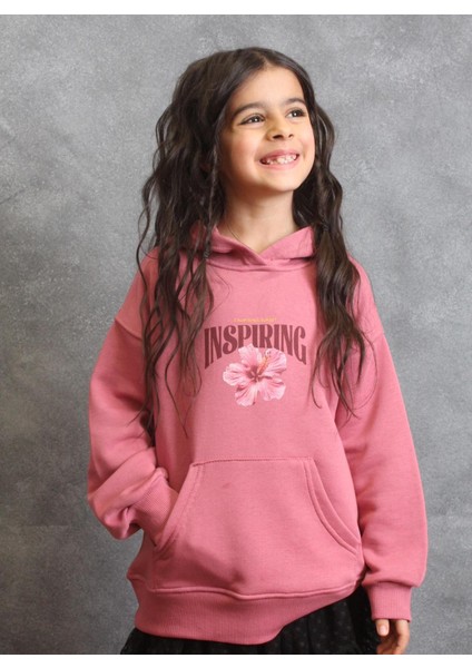 Kız Çocuk Kapüşonlu Sweatshirt