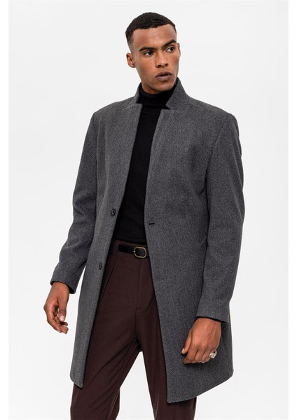 Antrasit Hakim Yaka Erkek Kaban indirimleri