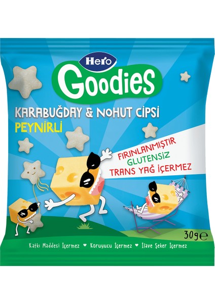 groodies Karabuğday ve Nohut Cipsi Peynirli 30 gr X12LI