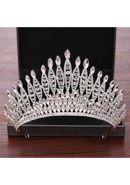 Altın Rengi Düğün Saç Aksesuarları Gelin Taçları ve Taçları Gümüş Rengi Kristal Yapay Elmas Düğün Tacı Gelin Tacı Başlığı Diadem (Yurt Dışından) modelleri