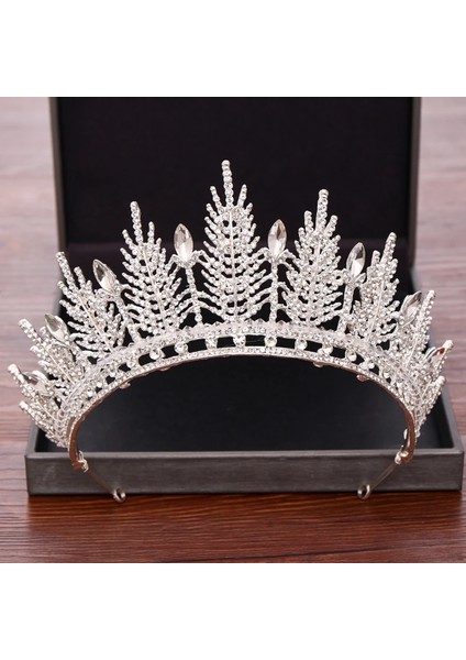 Altın Rengi Düğün Saç Aksesuarları Gelin Taçları ve Taçları Gümüş Rengi Kristal Yapay Elmas Düğün Tacı Gelin Tacı Başlığı Diadem (Yurt Dışından) fırsatları