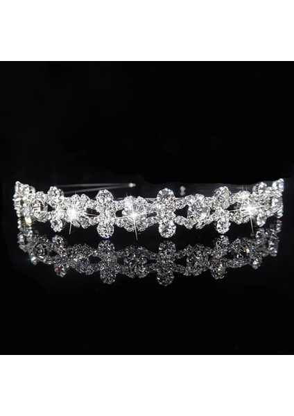 FG102 Gelin Headdress Prenses Saç Aksesuarları Balo Taç Kız Zarif Saç Bandı Inci Kristal Düğün Saç Aksesuarları Kafa Bandı (Yurt Dışından) modelleri