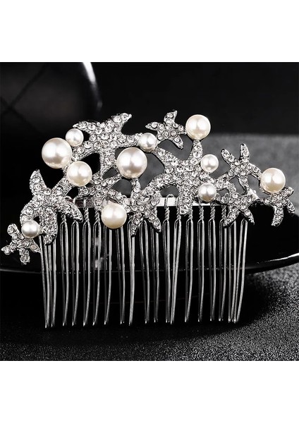 HS-J3180 Gümüş Miallo Gelin Için Zarif Düğün Saç Tarakları Kristal Rhinestones Inciler Kadın Tokalar Gelin Başlığı Saç Takı Aksesuarları (Yurt Dışından)