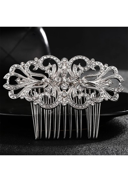 HS-J3180 Gümüş Miallo Gelin Için Zarif Düğün Saç Tarakları Kristal Rhinestones Inciler Kadın Tokalar Gelin Başlığı Saç Takı Aksesuarları (Yurt Dışından) fırsatları