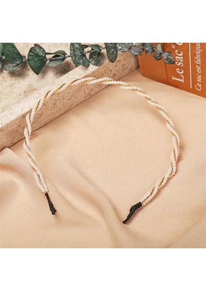 Saç Bantları Tarzı H129 2021 Hairbands Yeni Lüks Büyük Inci Çerçeve Kadın Kız Yay Ayçiçeği Kadın Saç Çemberler Saç Aksesuarları (Yurt Dışından)