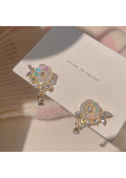 925 Gümüş Iğne Yay Küpe Kore Tarzı Küpeler Üst Düzey Küpeler Niş Inciler Çok Yönlü Mizaç Küpeleri (Yurt Dışından)