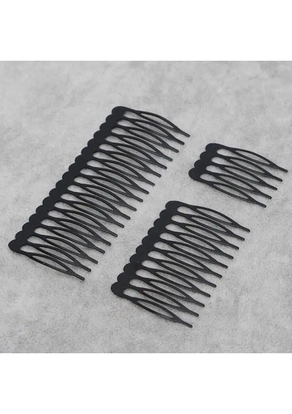 Rodyum 6 Metal Dişler Saç Klipleri Taraklar Dıy Saç Yayları Için Delikli Boş Saç Tarakları Takı Yapımı Bulguları Aksesuarları (Yurt Dışından)